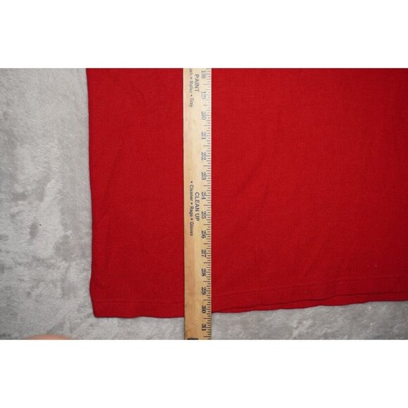 Vintage Chaps Ralph Lauren Long Sleeve Polo Shirt - Red -Preppy, Y2K, Streetwear - Picture 7 of 12